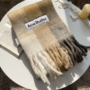 Acne Studios Wool Scarf in Earth Tones